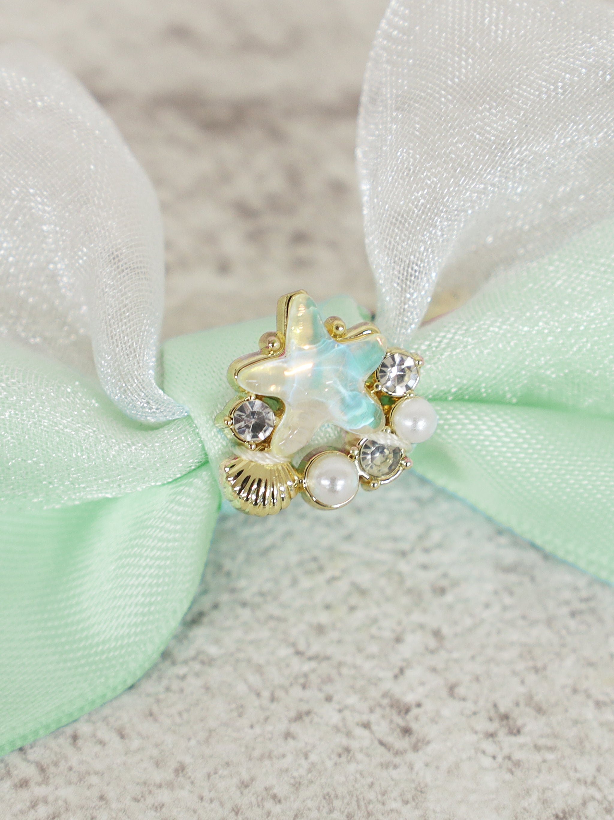 Mermaid Jewel ダブルリボンクリップ