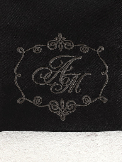 モノグラム刺繍入りリボンバレッタ ｜Amavel（アマベル）公式サイト
