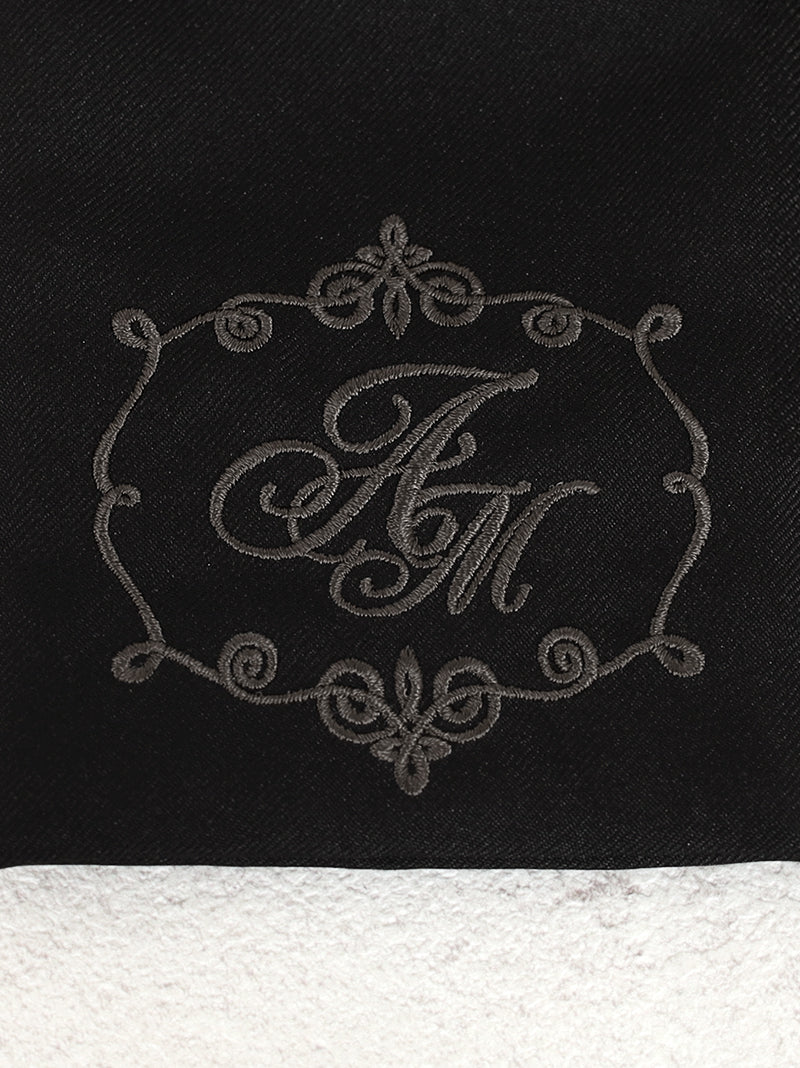 モノグラム刺繍入りリボンバレッタ ｜Amavel（アマベル）公式サイト