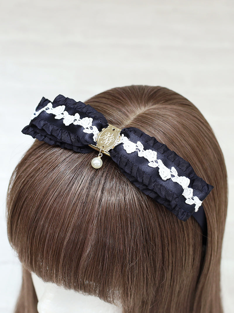 classical lace frill リボンカチューシャ ｜Amavel（アマベル）公式サイト