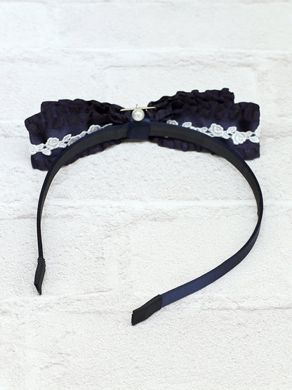 classical lace frill リボンカチューシャ ｜Amavel（アマベル）公式サイト