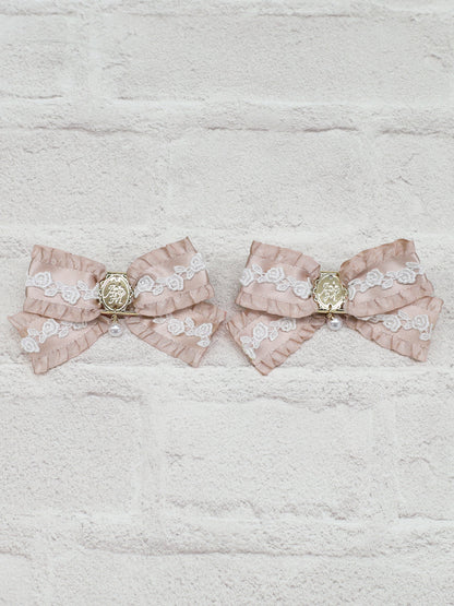 classical lace frill ダブルリボンクリップ ｜Amavel（アマベル）公式サイト