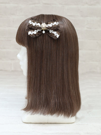 classical lace frill ダブルリボンクリップ ｜Amavel（アマベル）公式サイト