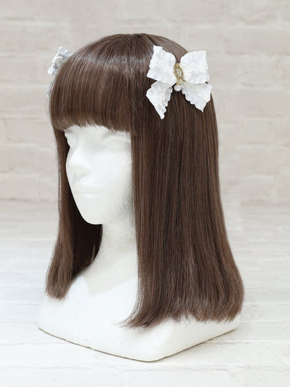 classical lace frill ダブルリボンクリップ オフホワイト（Off White） FREE ｜Amavel（アマベル）公式サイト
