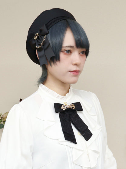 Antique Clasp ベレー帽 ブラック（Black） FREE ｜Amavel（アマベル）公式サイト