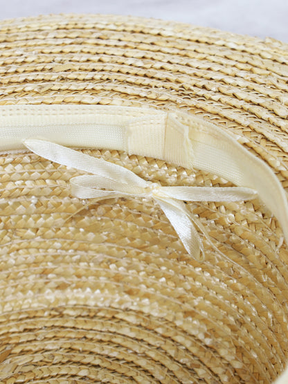 モノグラム刺繡入りリボンカンカン帽 ｜Amavel（アマベル）公式サイト