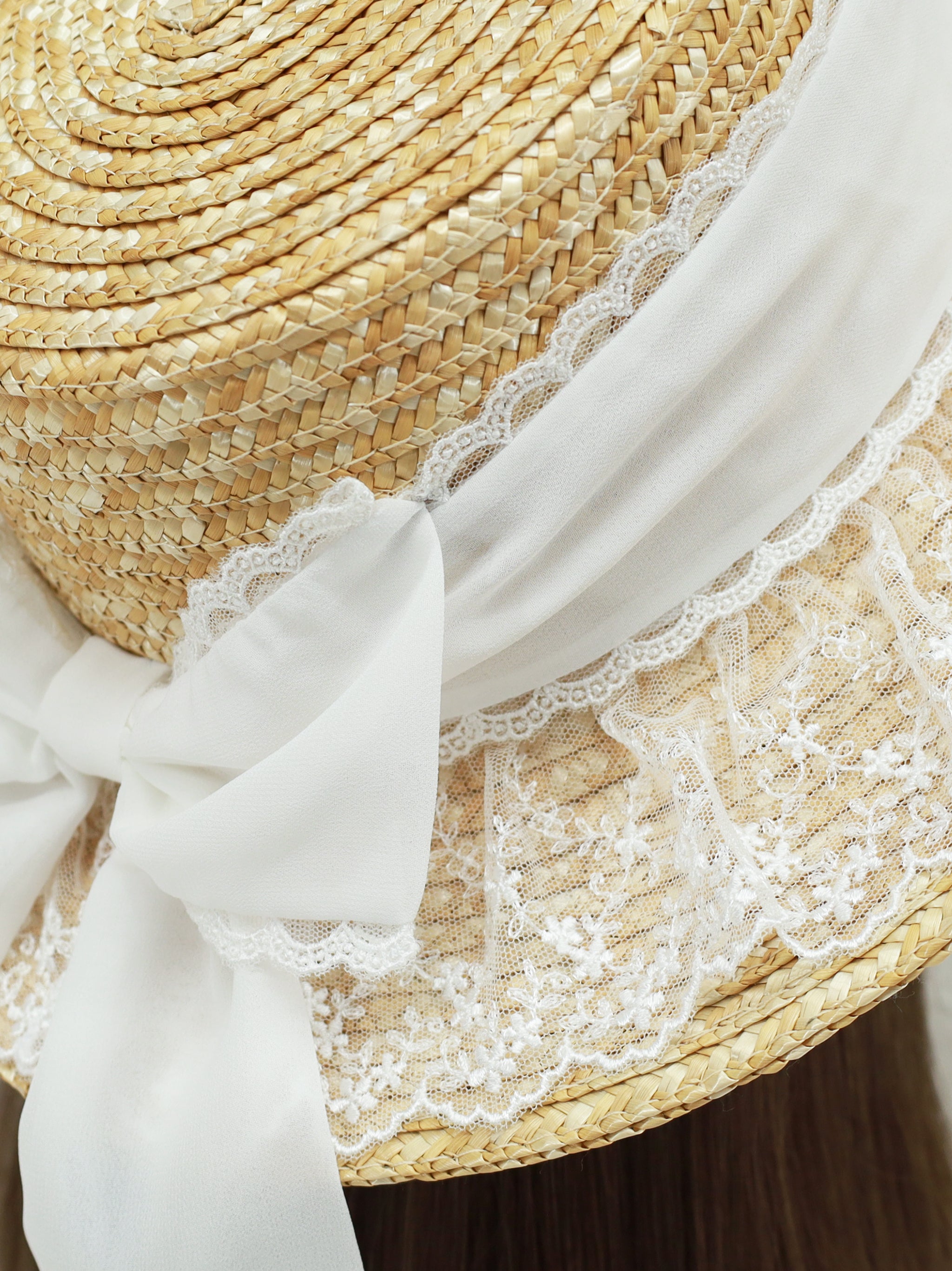 レースリボンカンカン帽 ｜Amavel（アマベル）公式サイト