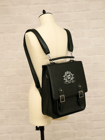 エンブレム入り縦型サッチェルバッグ ｜Amavel（アマベル）公式サイト