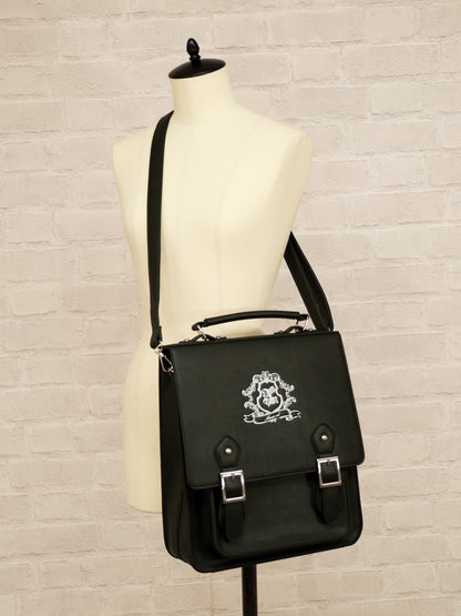 エンブレム入り縦型サッチェルバッグ ｜Amavel（アマベル）公式サイト