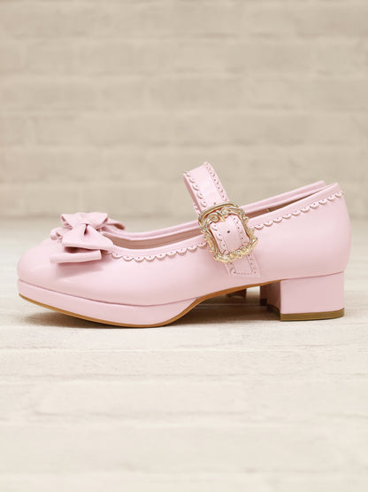 リボン付スカラップパンプス ｜Amavel（アマベル）公式サイト