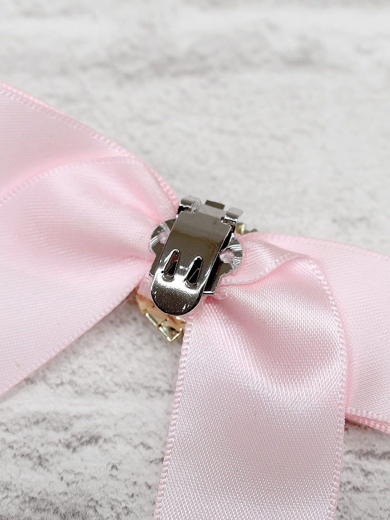 ハートビジュー付ダブルリボン厚底スニーカー ｜Amavel（アマベル）公式サイト