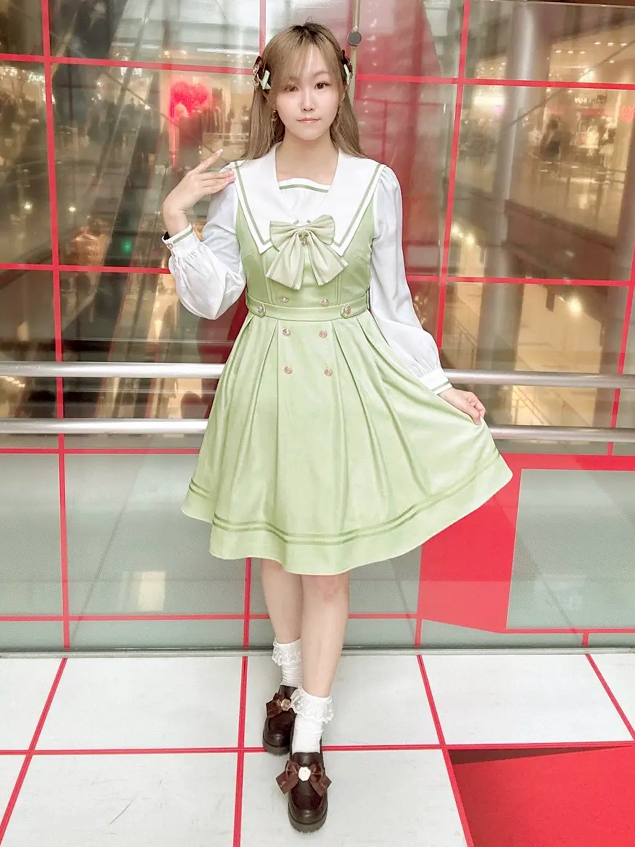 カラフルセーラーワンピース