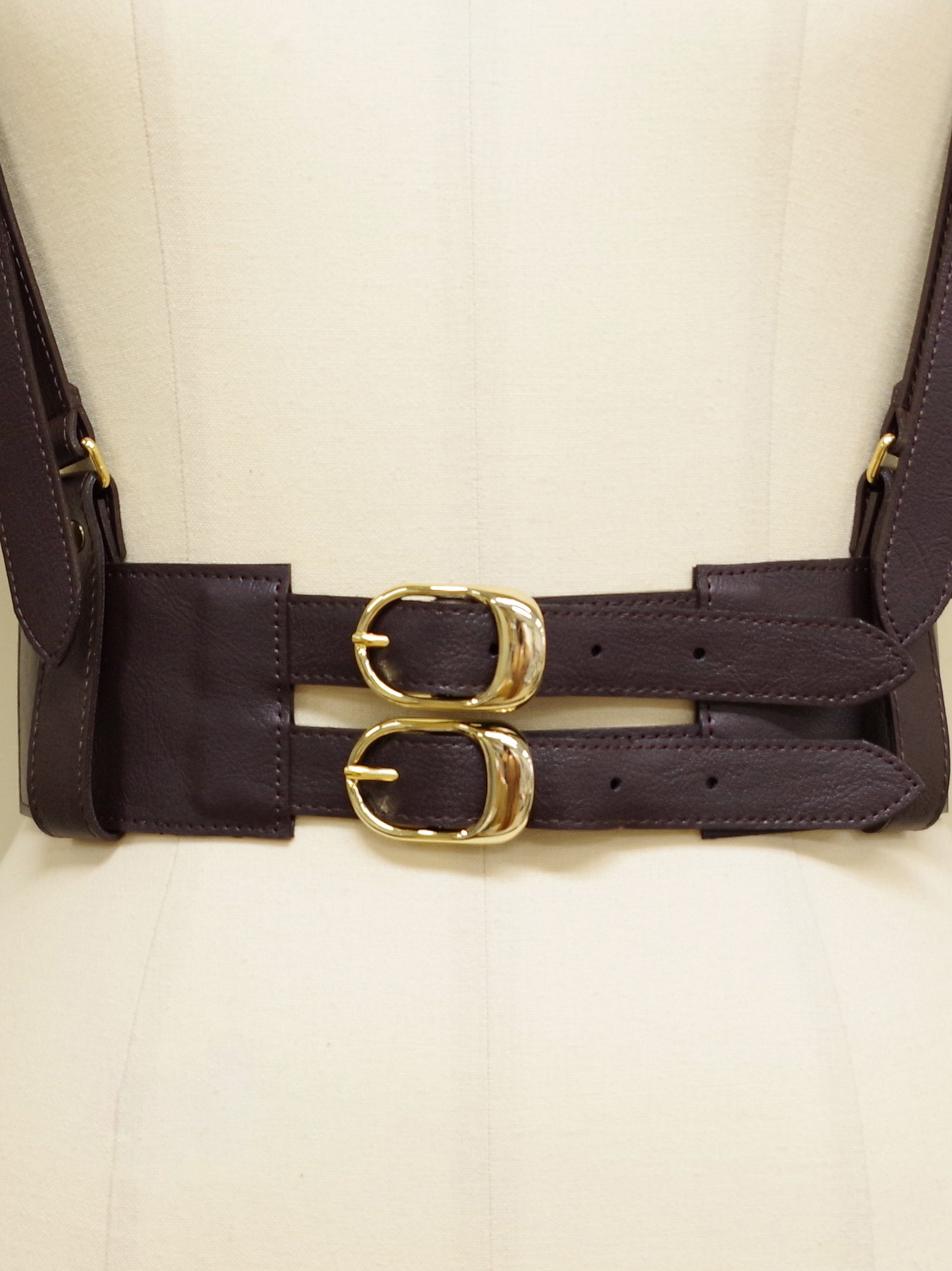 AD2021 21AW フリルハーネス 黒 サテン ポリエステル ベルト AD2021 21AW フリルハーネス 黒 サテン ポリエステル ベルト