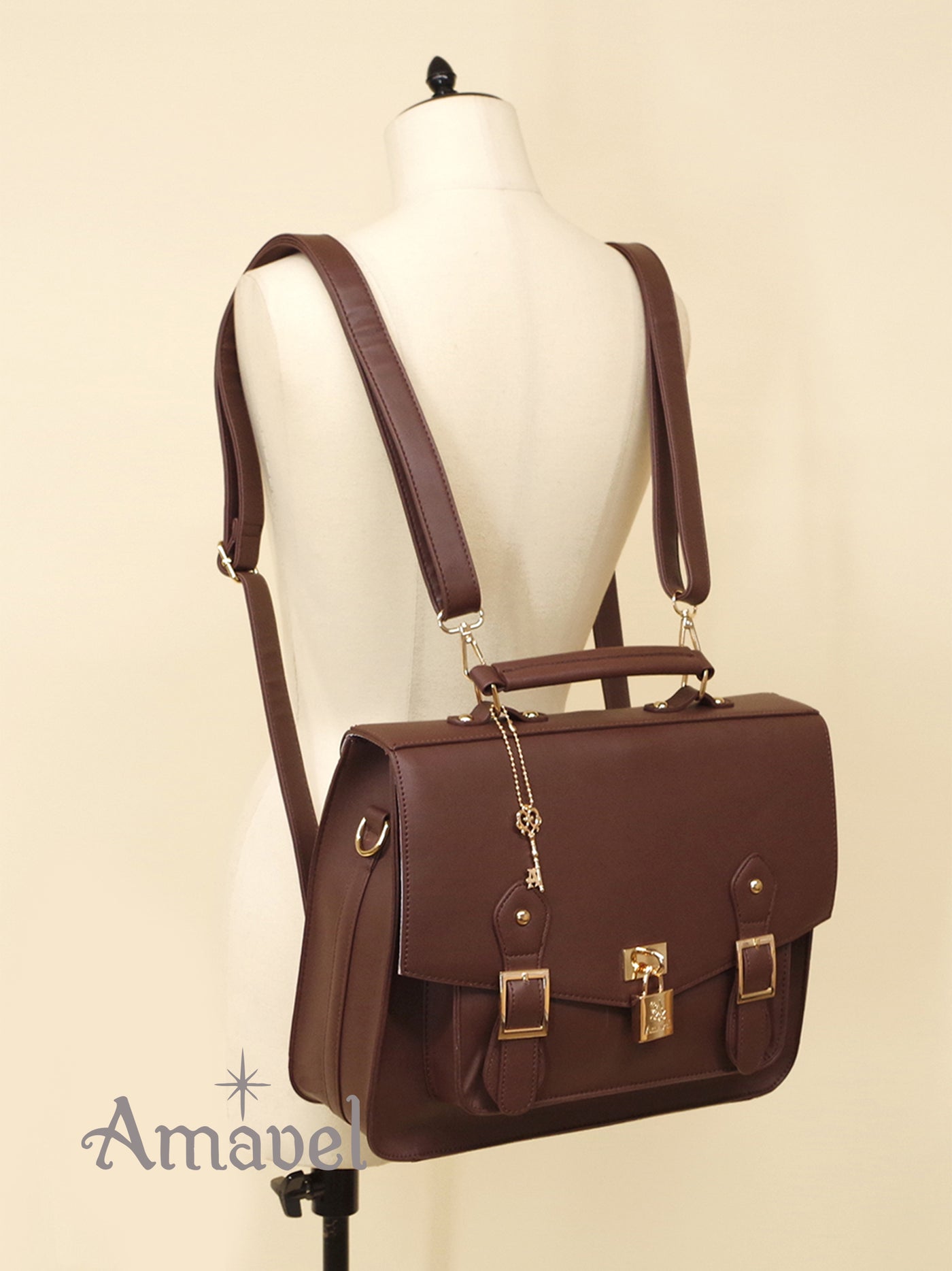 A4 satchel bag with key