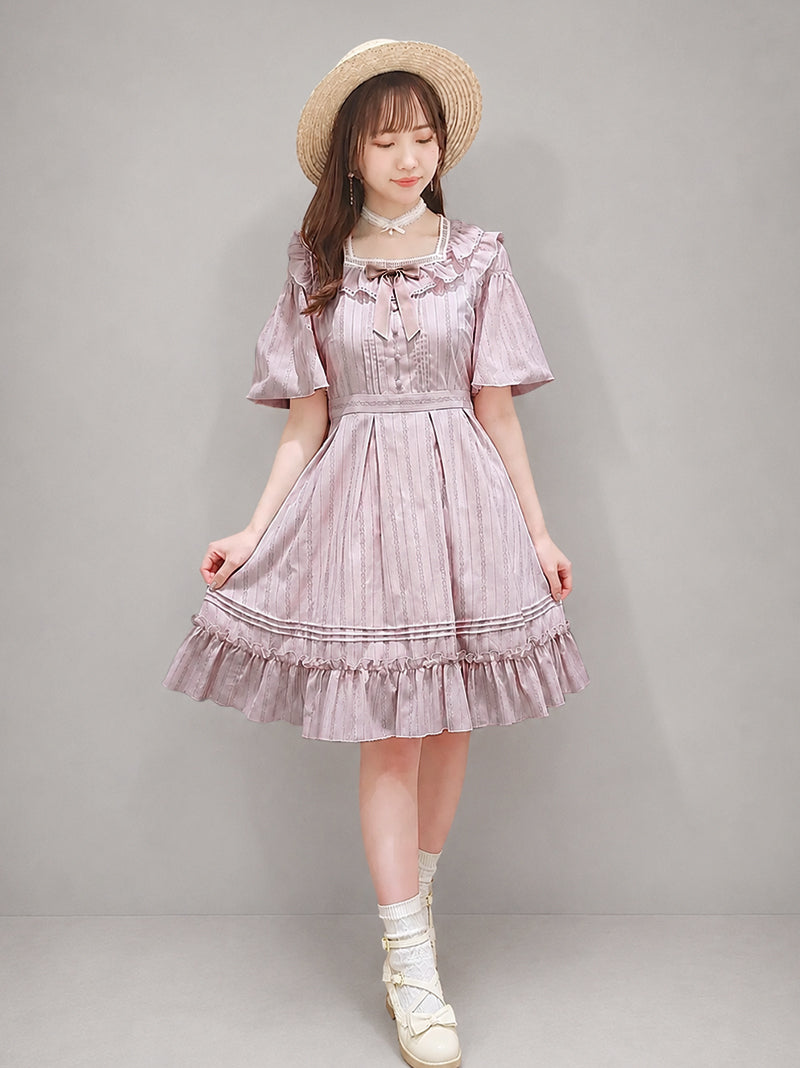 Marchen Cotton フリルワンピース