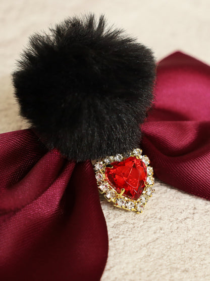 ファーポン付レースアップフェルトベレー ｜Amavel（アマベル）公式サイト