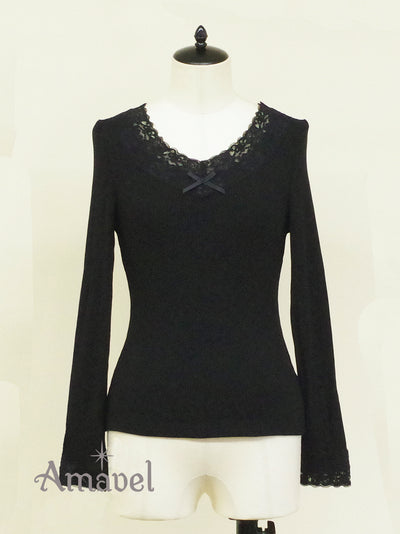 lace embellished teleco top