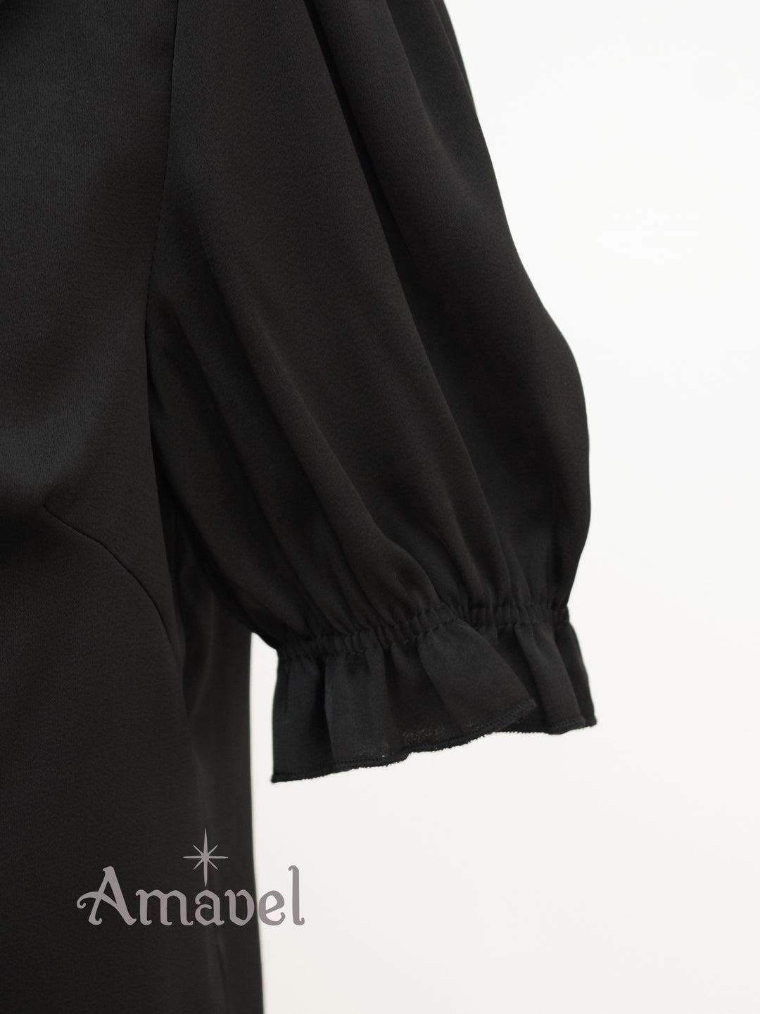 スタンドフリルパフスリーブブラウス （8202642981095）– Amavel  