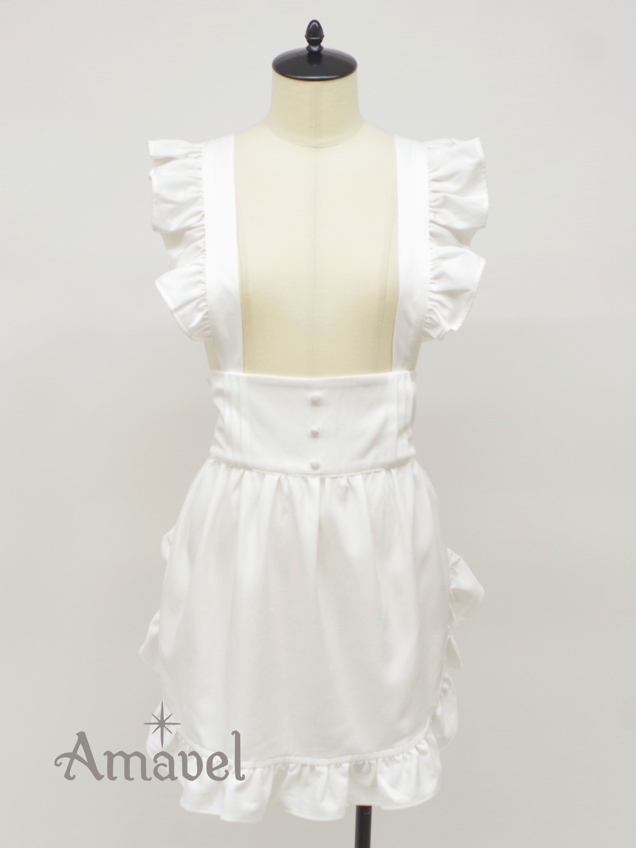 フリルエプロン アイボリー（Ivory） FREE ｜Amavel（アマベル）公式サイト